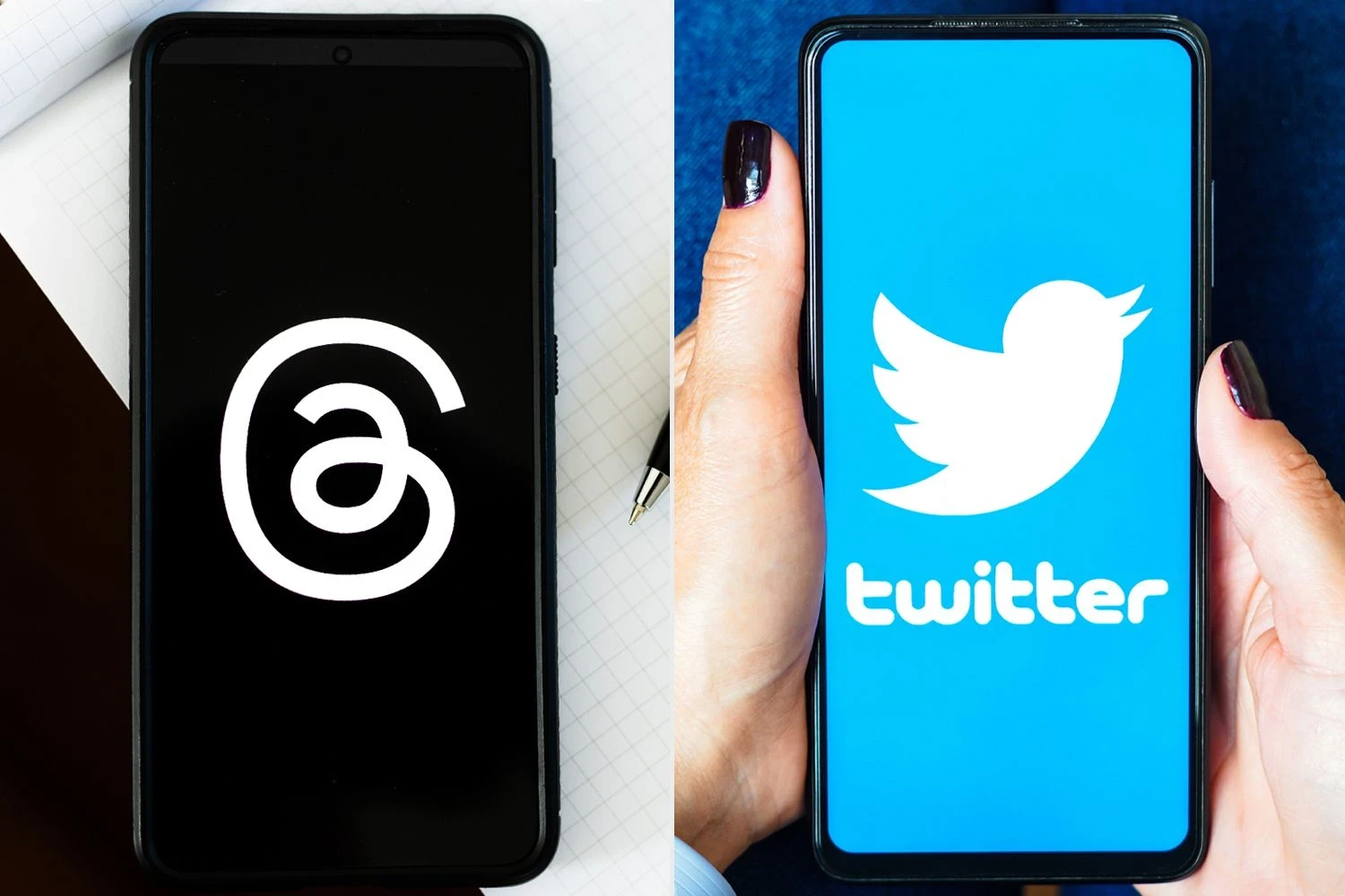 تعرف على اهم 8 اختلافات بين تطبيق ثريدز , تطبيق تويتر